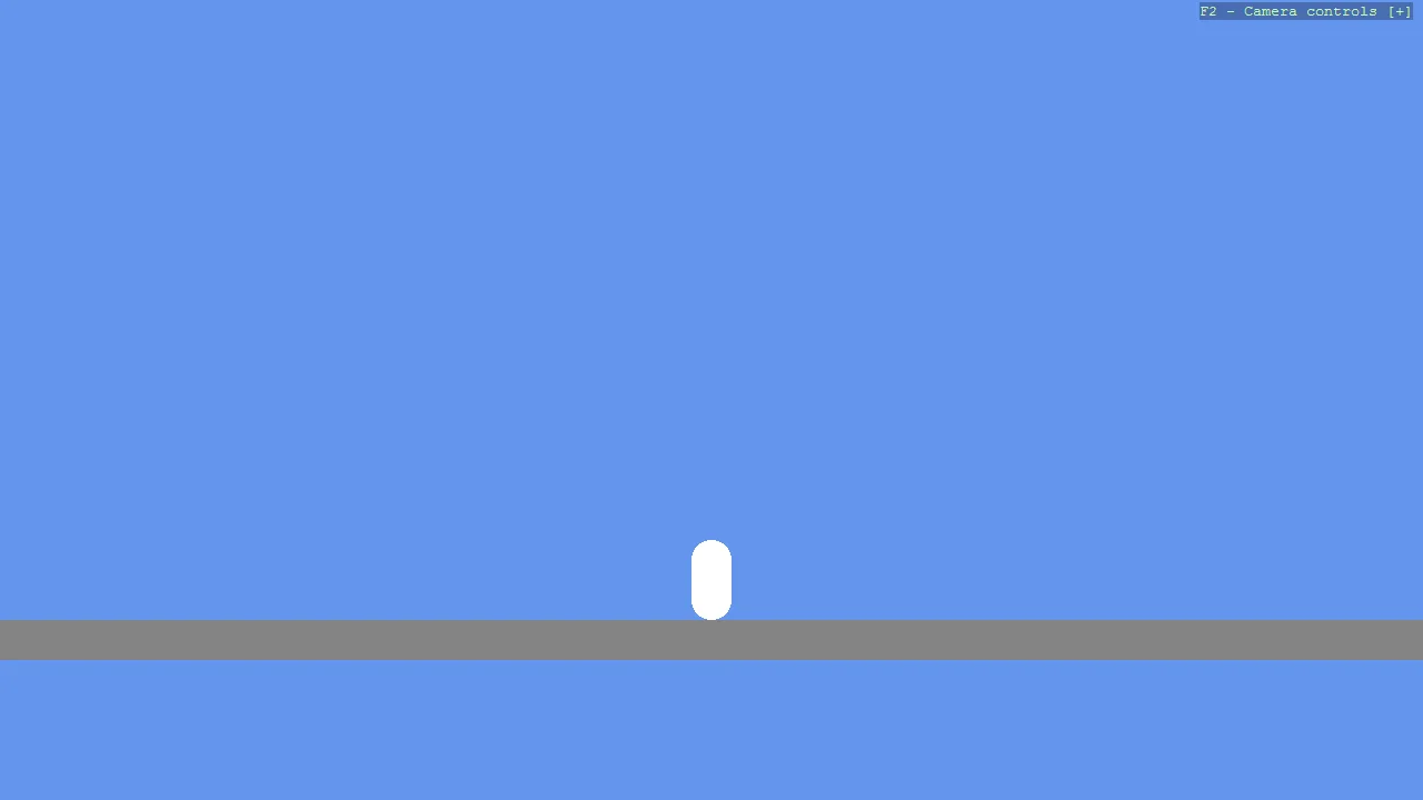 Screenshot of the Basic2D Scene (Capsule) example