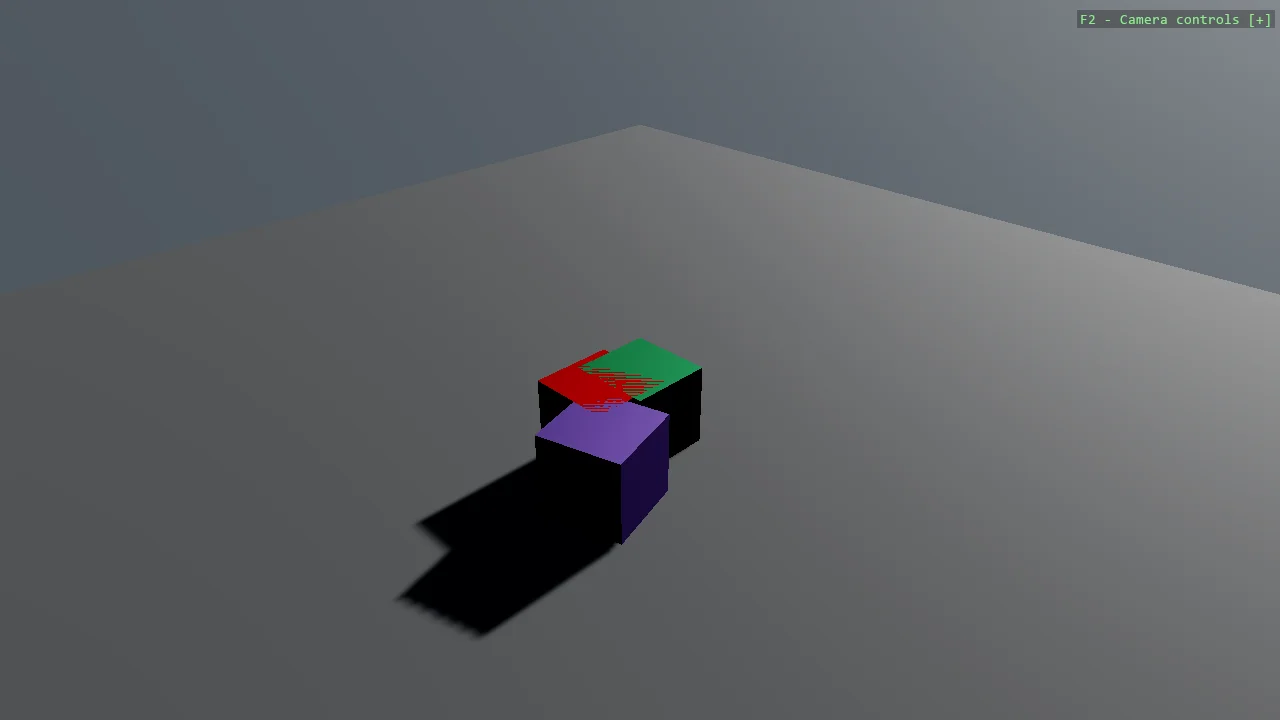 Screenshot of the Collision Layer example