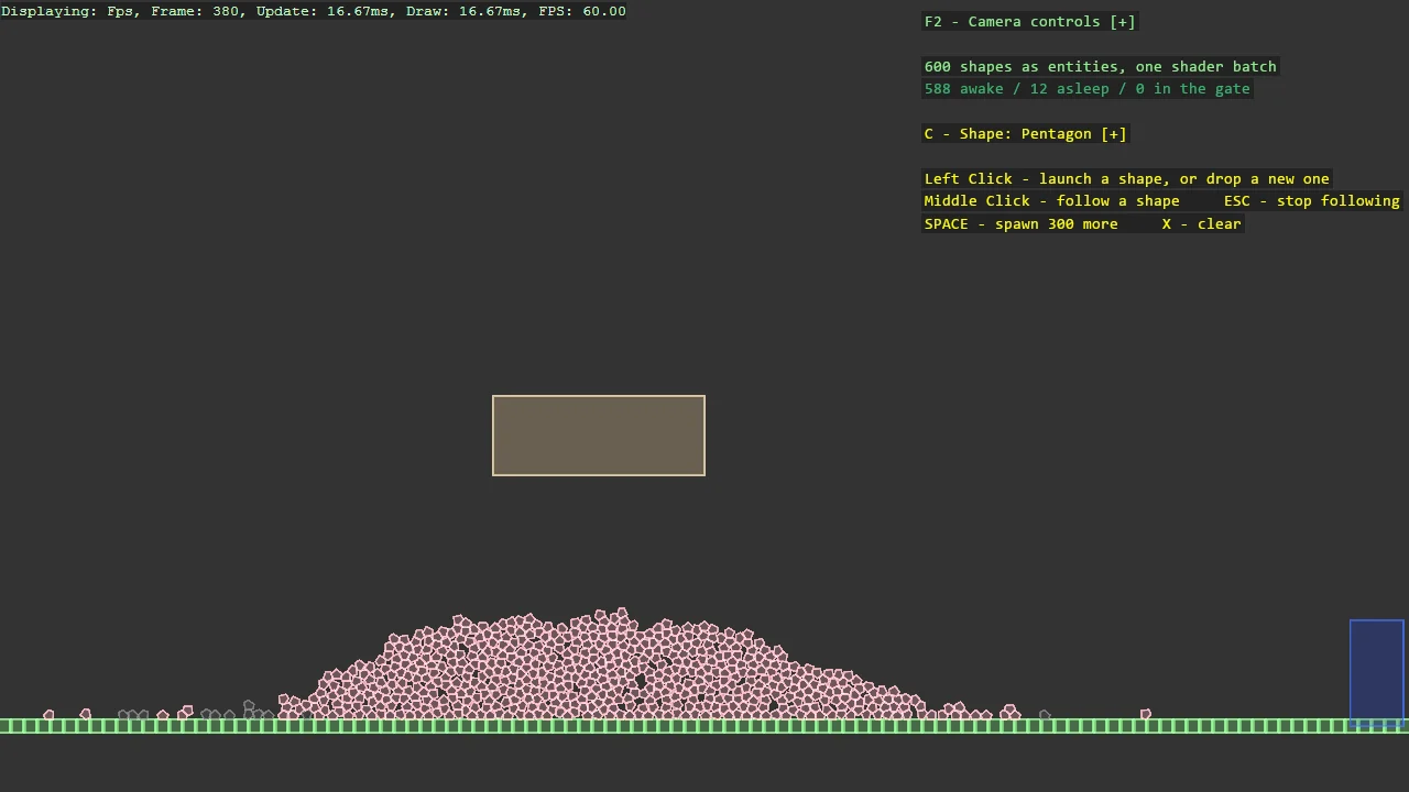 Screenshot of the Junkyard Playground (Box2D) example