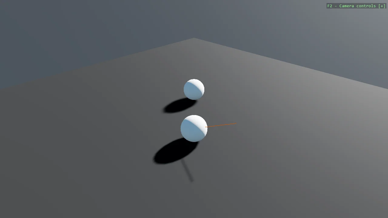 Screenshot of the Mesh Line example