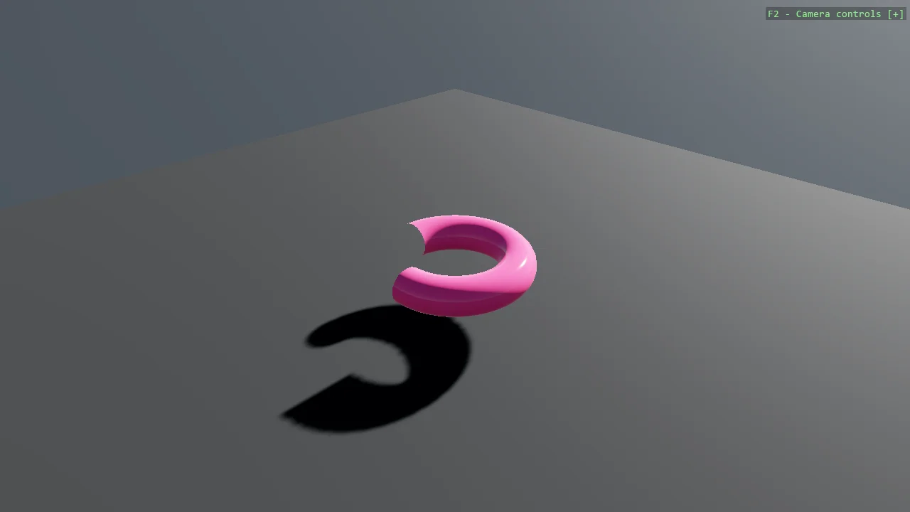 Screenshot of the Partial Torus Mesh example