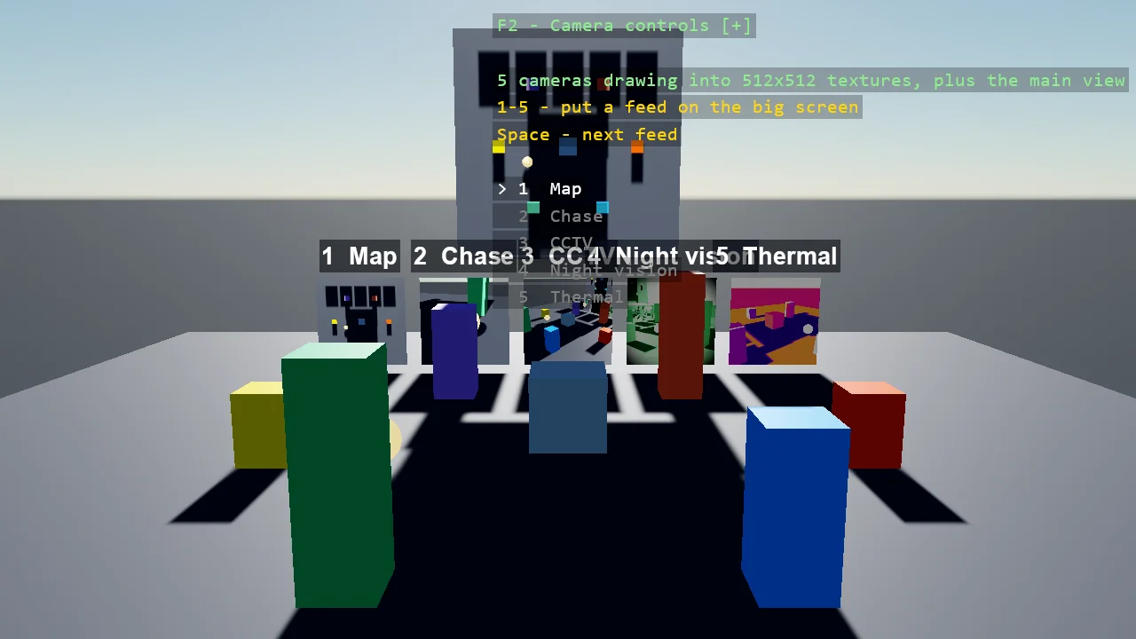 Screenshot of the Render to Texture example