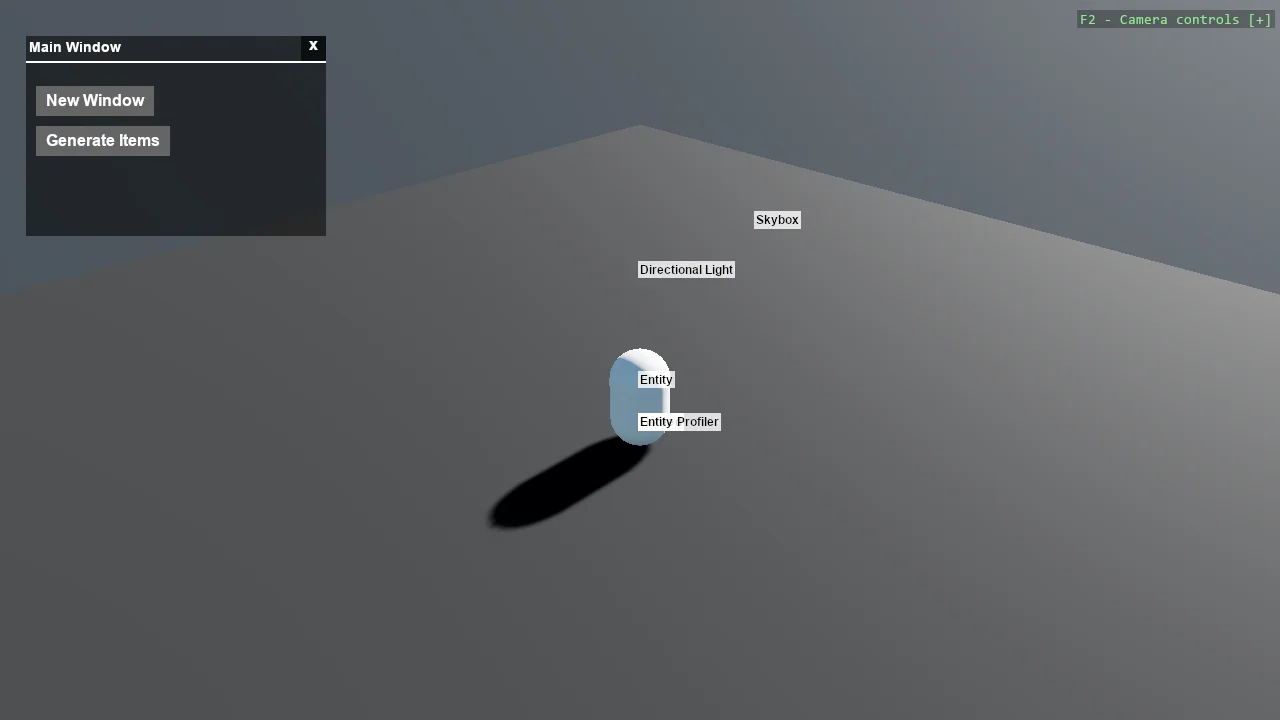 Screenshot of the Stride UI - Draggable Window example